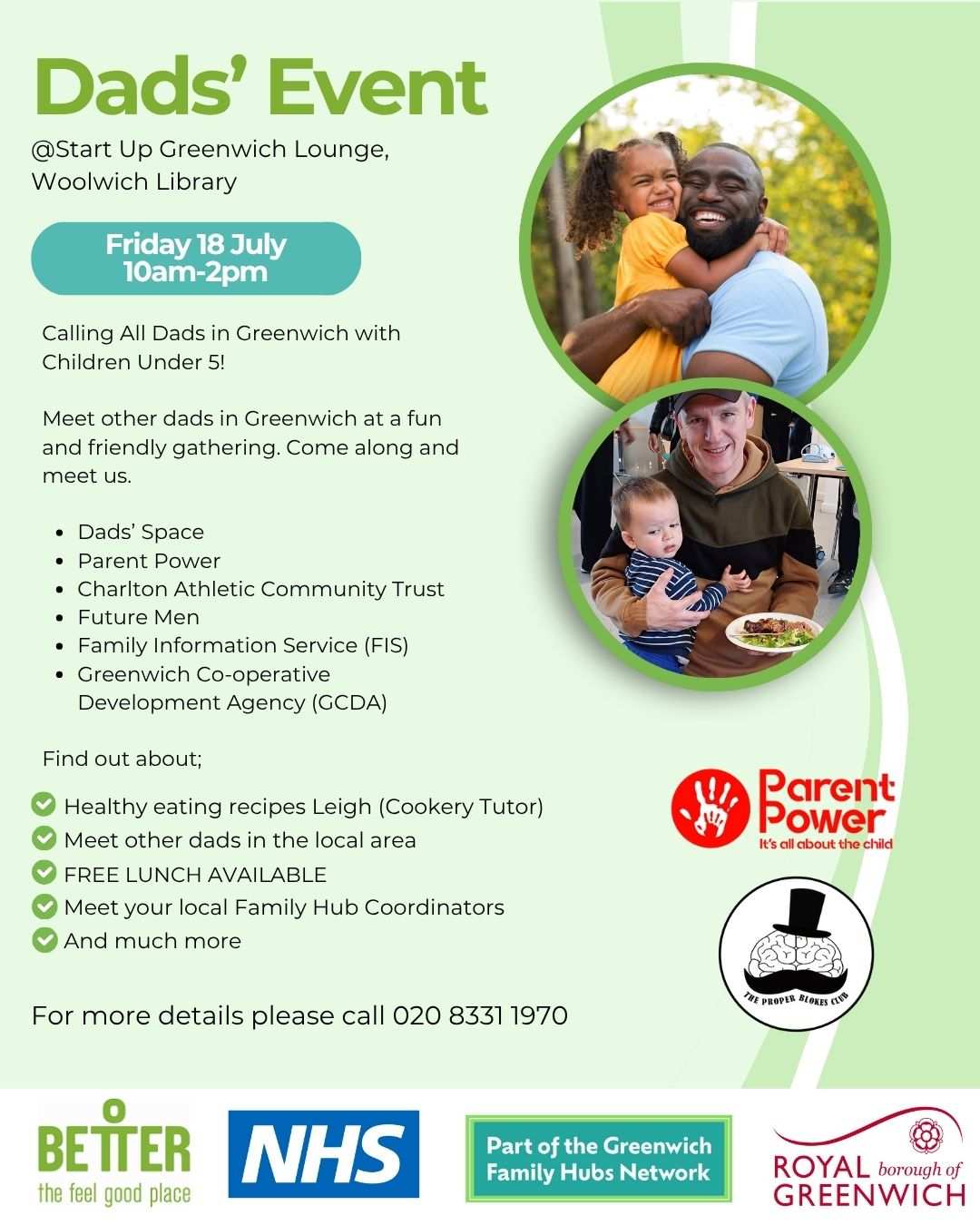 Greenwich Family Hubs Dad's Event