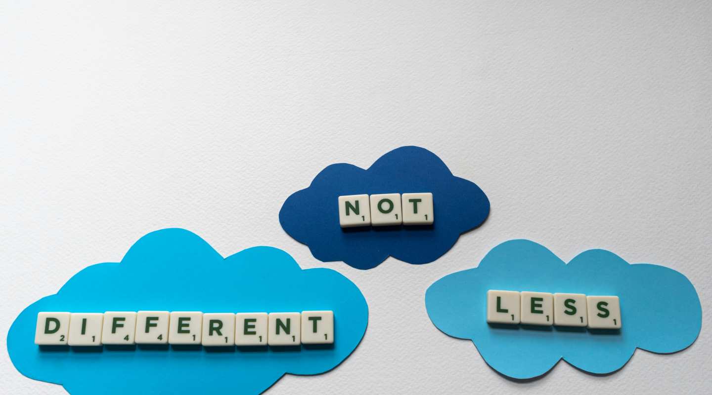 Not different not less
